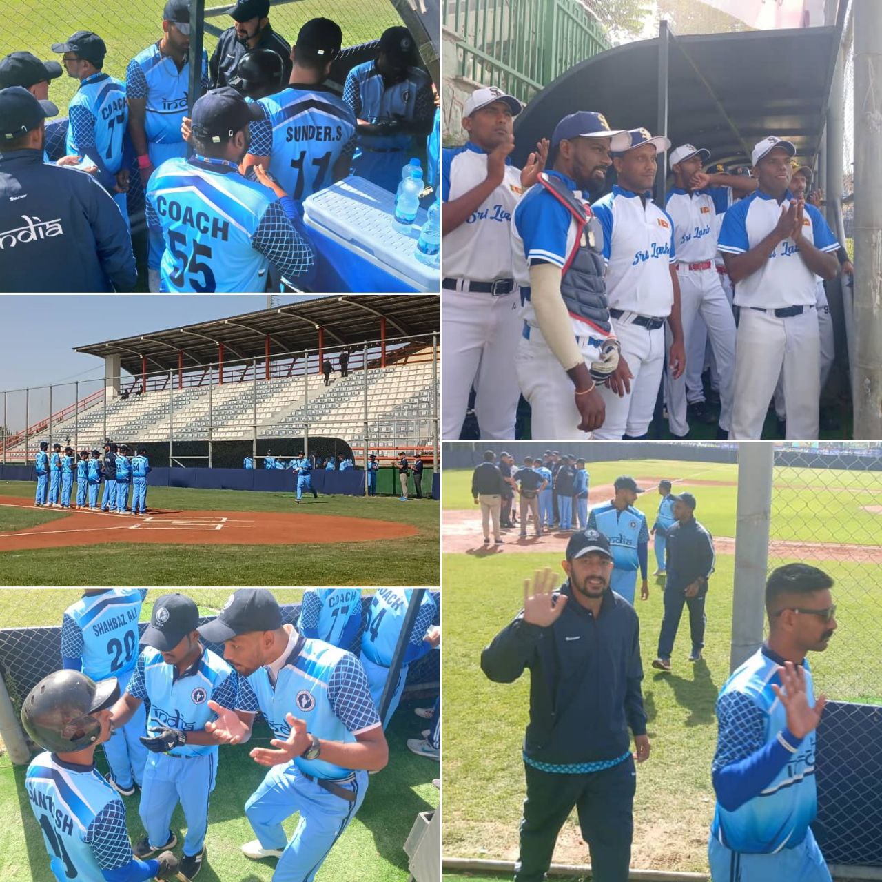 تقابل هند و سریلانکا در دومین روز مسابقات بیسبال غرب آسیا